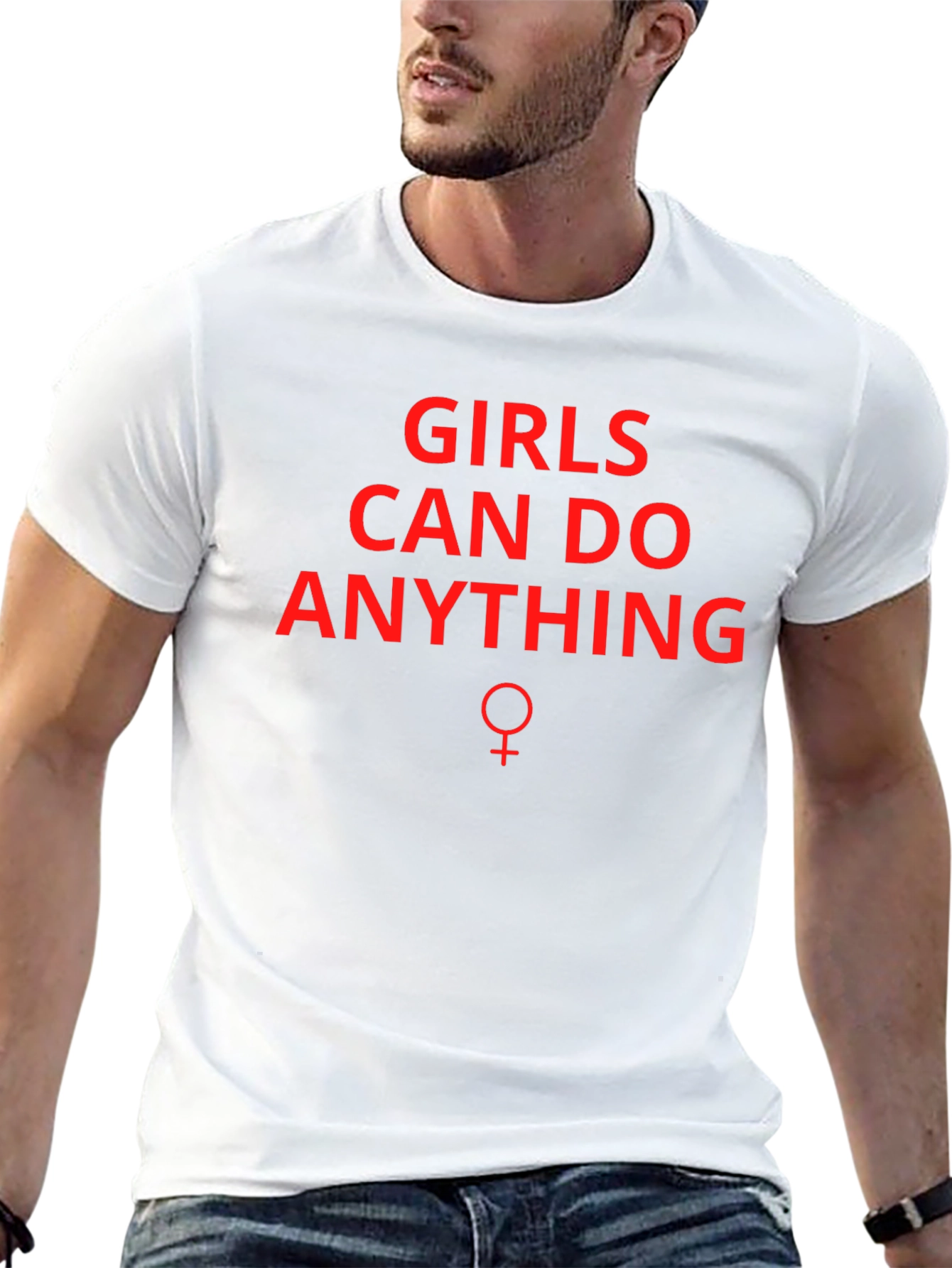 Girls Can Do Anything Graphic Tee - Black