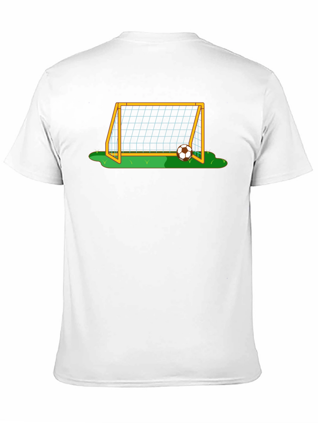 Soccer Goal Graphic Tee - Black Cotton T-Shirt