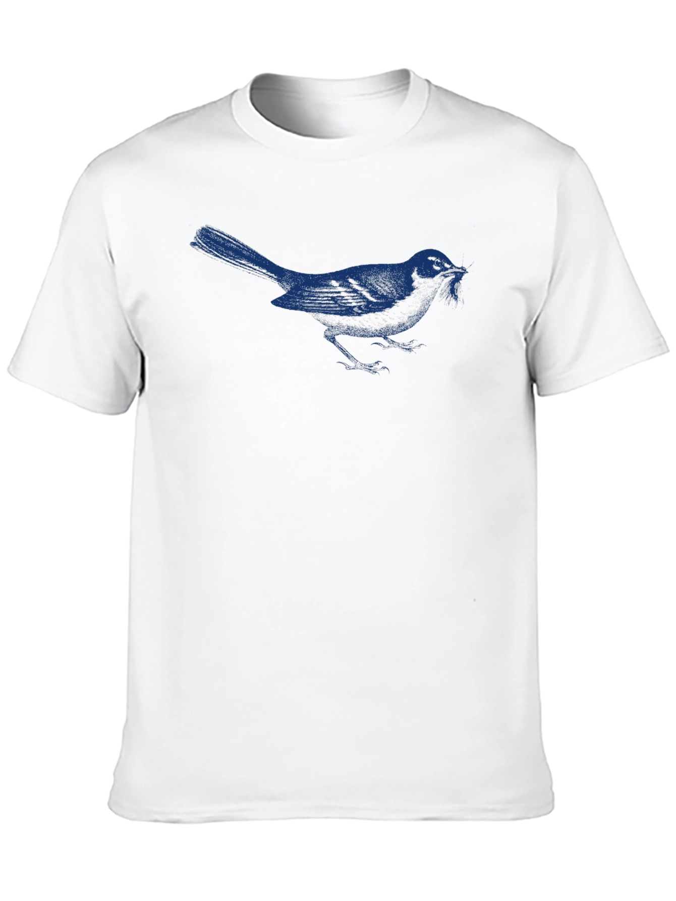 Bluebird Graphic Tee - Black Cotton T-Shirt