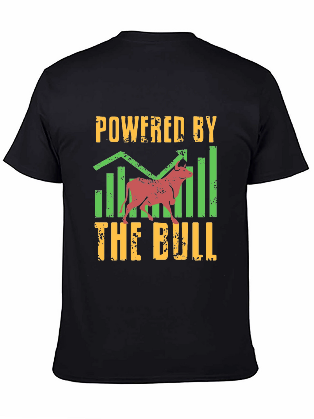 Powered by the Bull Black Graphic T-Shirt