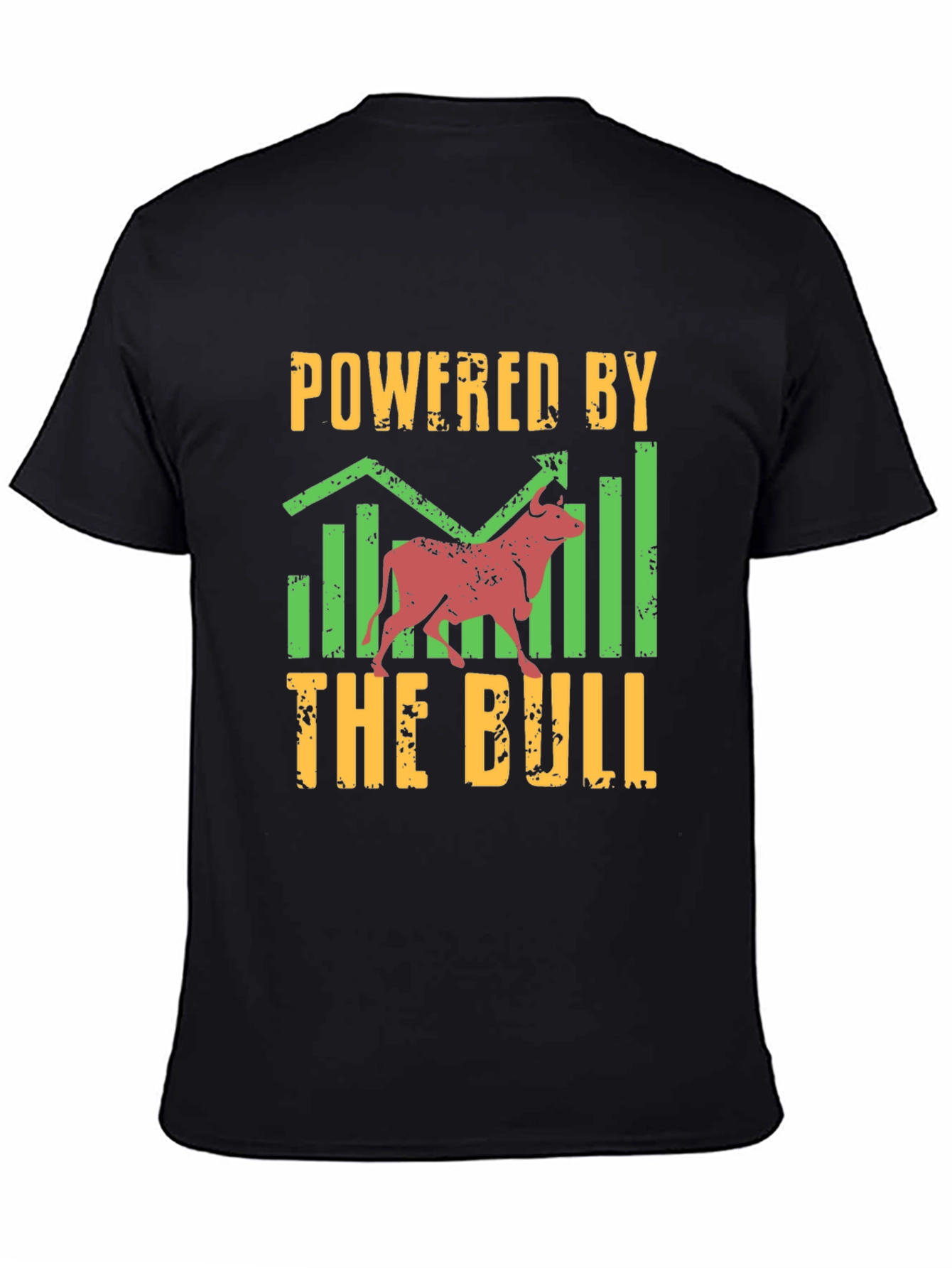 Powered by the Bull Black Graphic T-Shirt