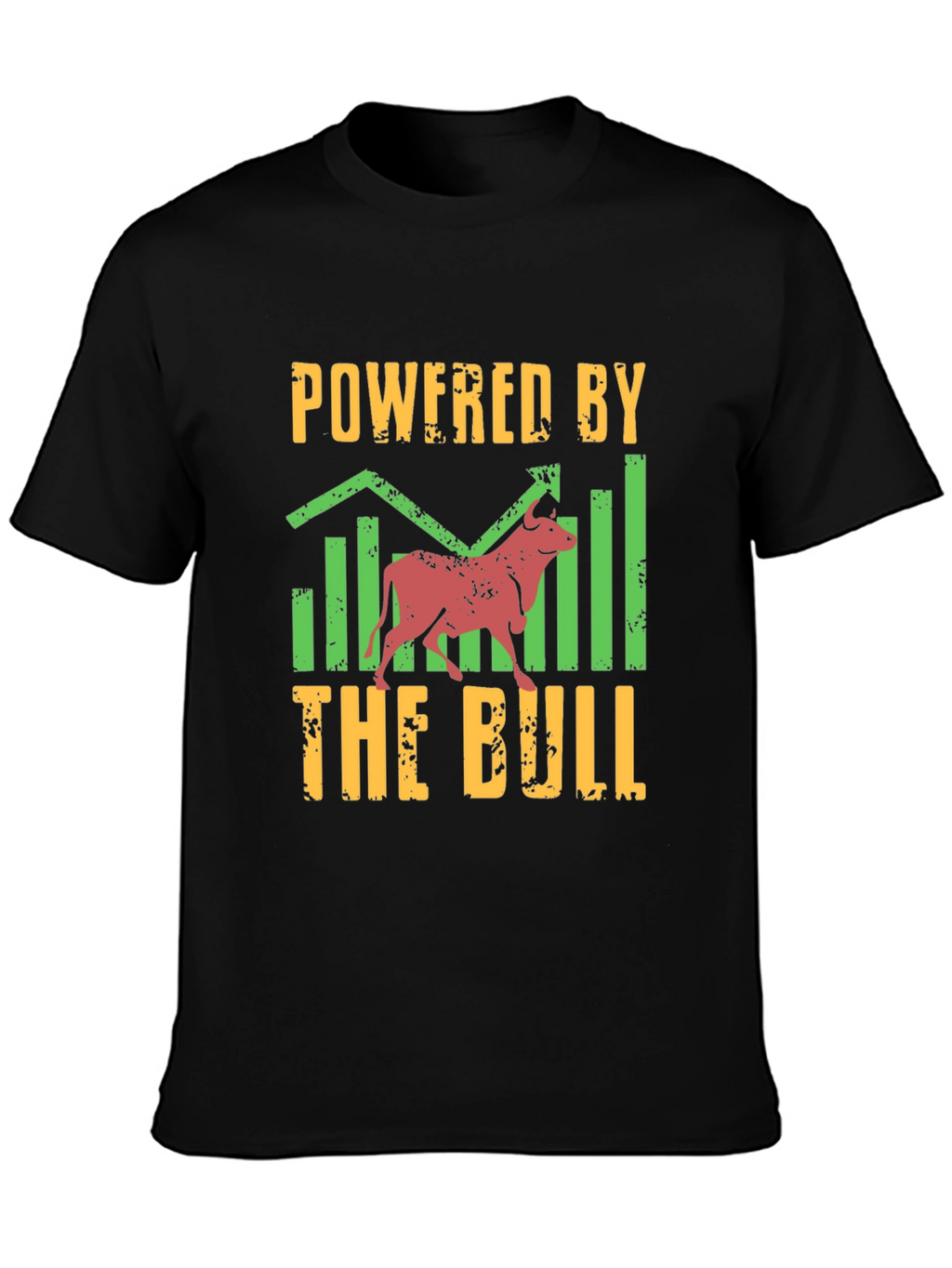 Powered by the Bull Black Graphic T-Shirt