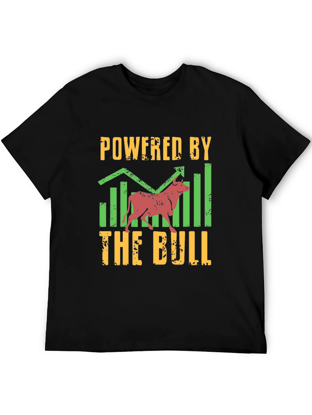 Powered by the Bull Black Graphic T-Shirt