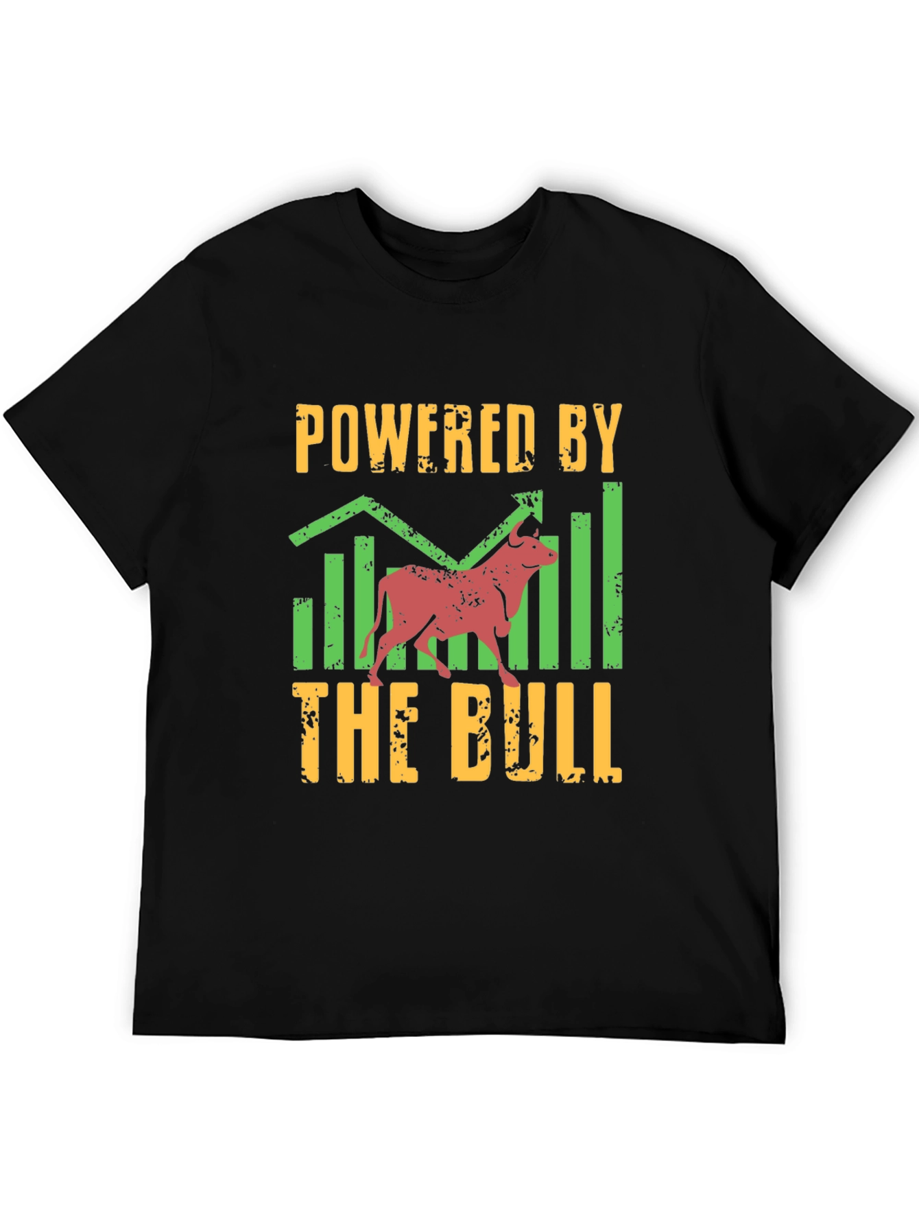 Powered by the Bull Black Graphic T-Shirt