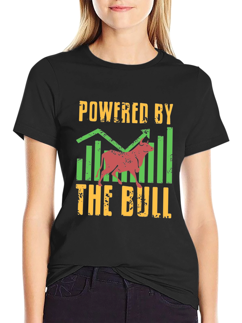 Powered by the Bull Black Graphic T-Shirt
