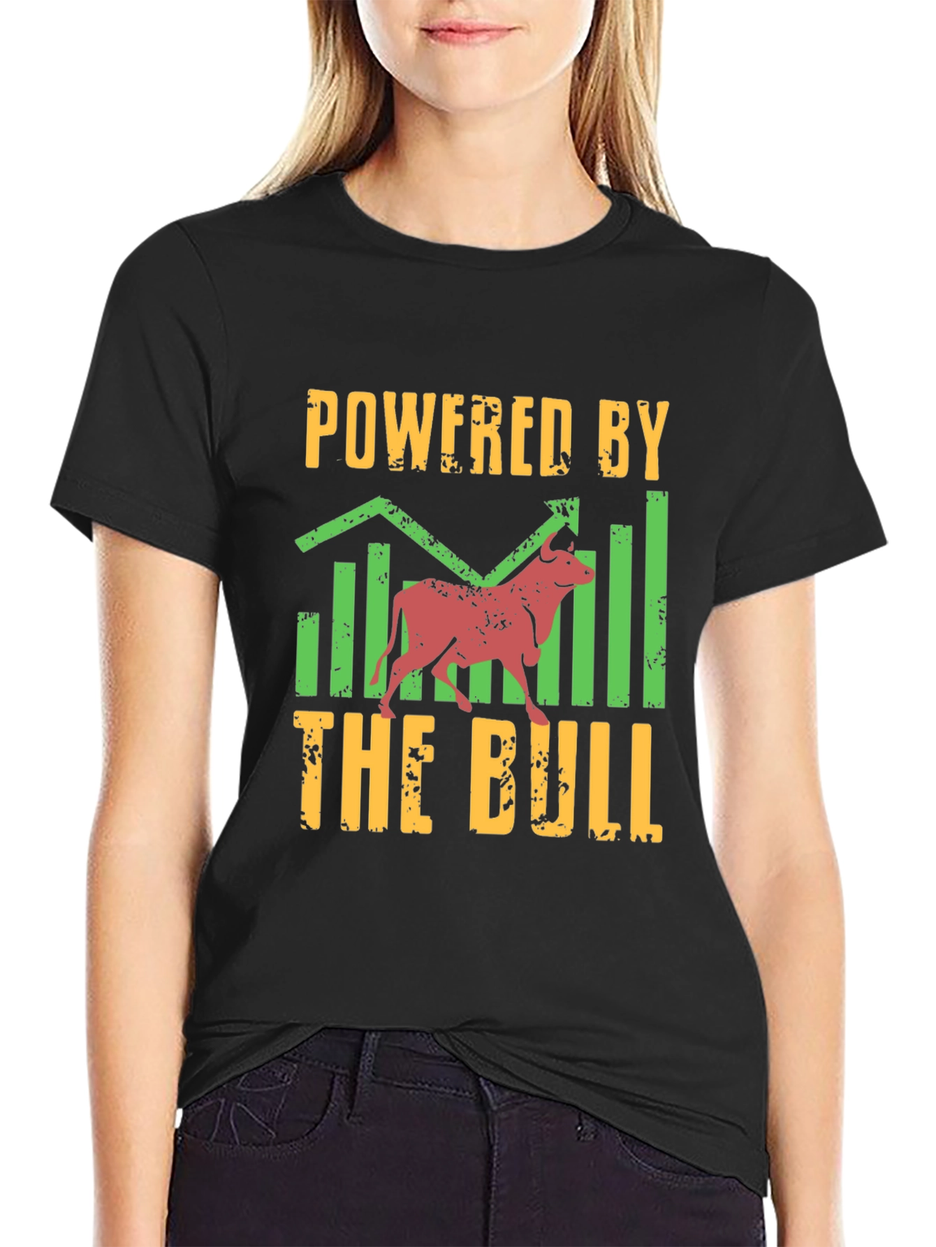 Powered by the Bull Black Graphic T-Shirt