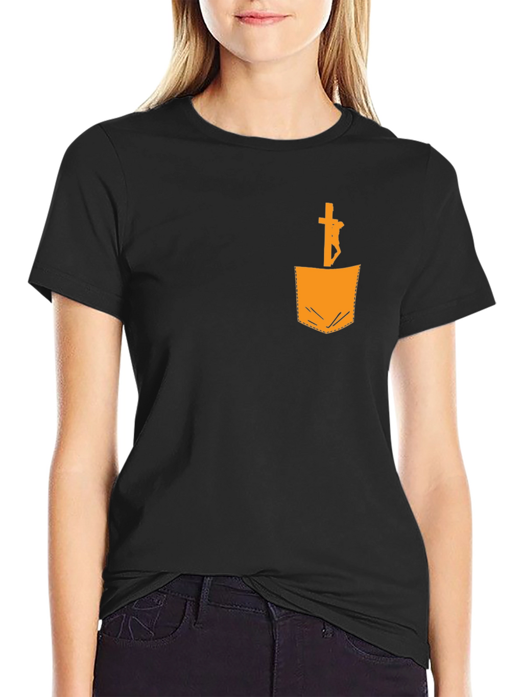 Jesus in Pocket Graphic Tee