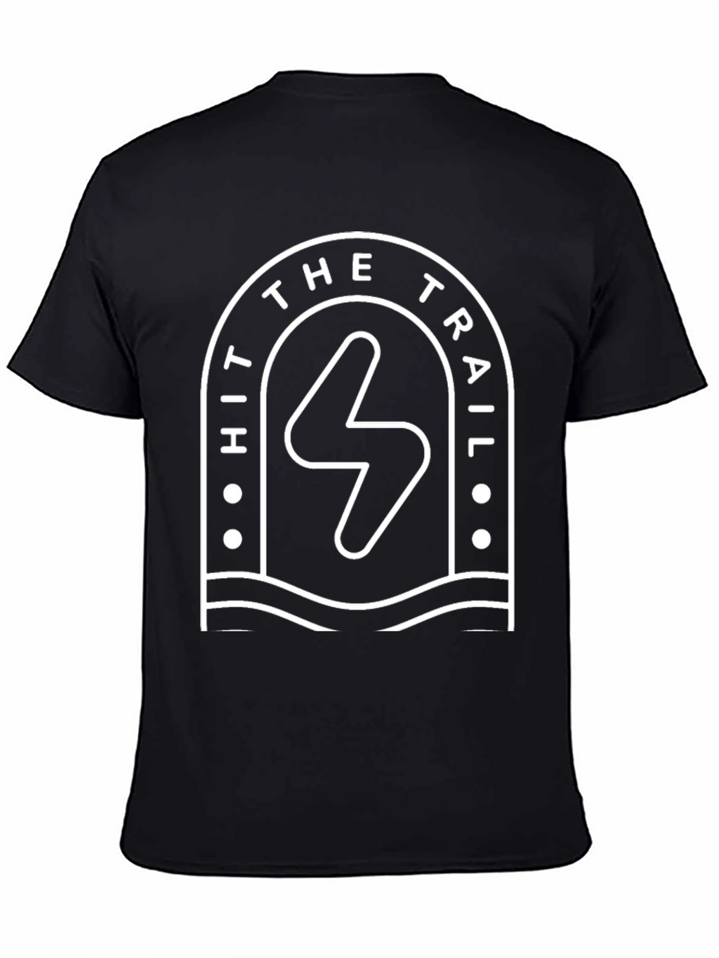 Hit The Trail T-Shirt - Black Adventure Tee