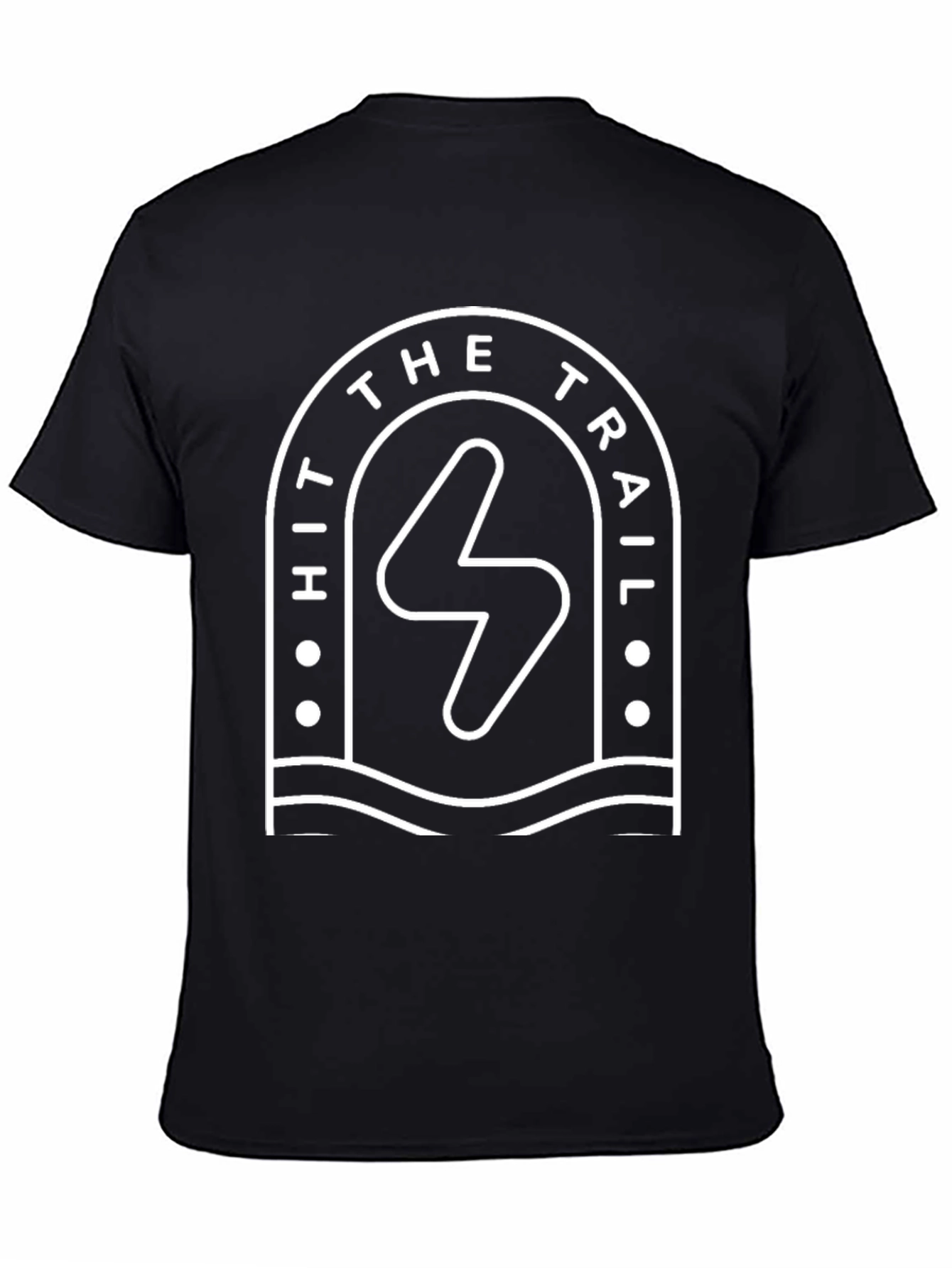 Hit The Trail T-Shirt - Black Adventure Tee