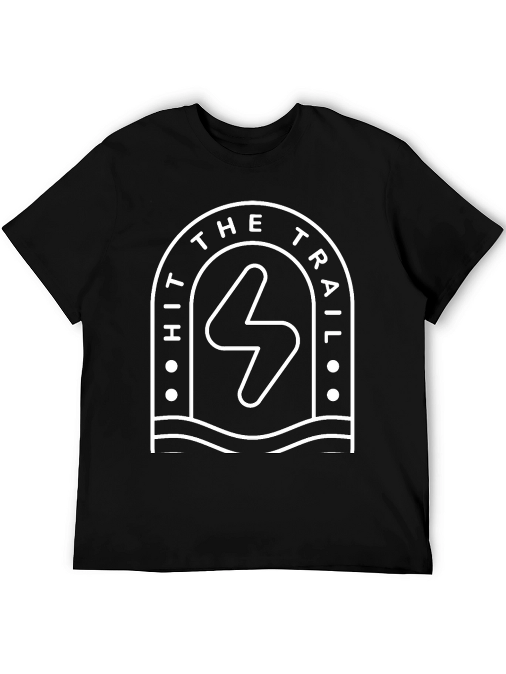 Hit The Trail T-Shirt - Black Adventure Tee