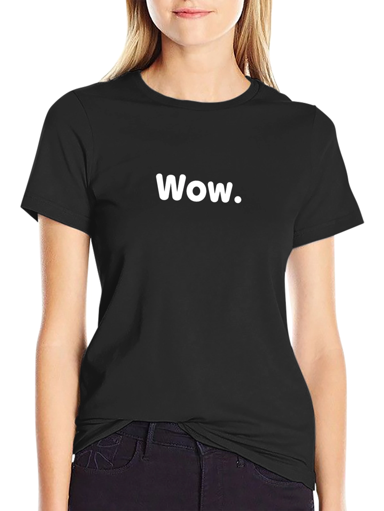 Wow Graphic Tee - Classic Black T-Shirt