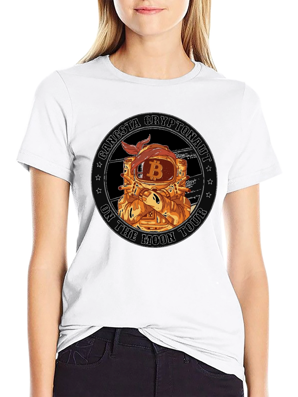 Gangsta Cryptonaut Bitcoin T-Shirt