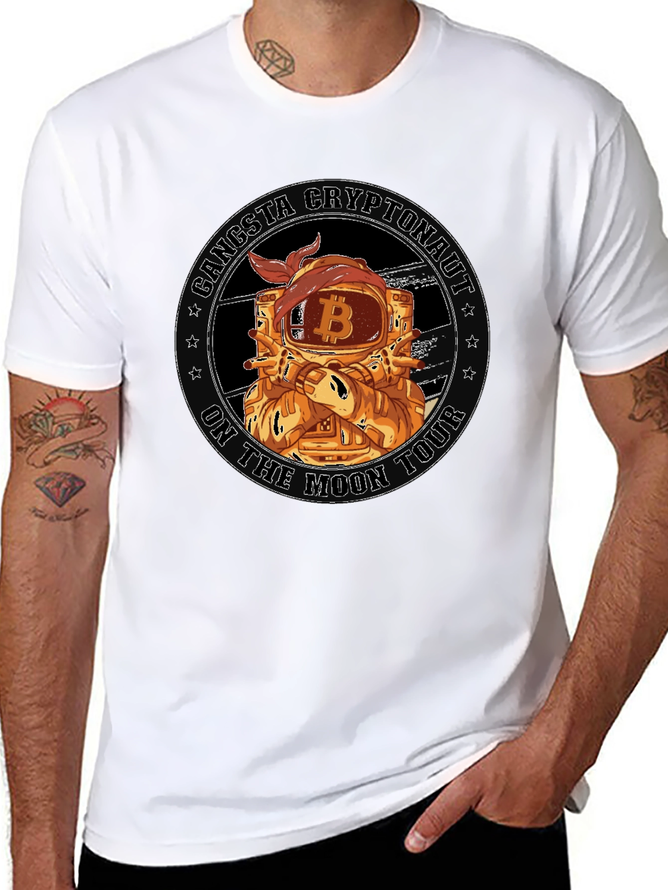 Gangsta Cryptonaut Bitcoin T-Shirt