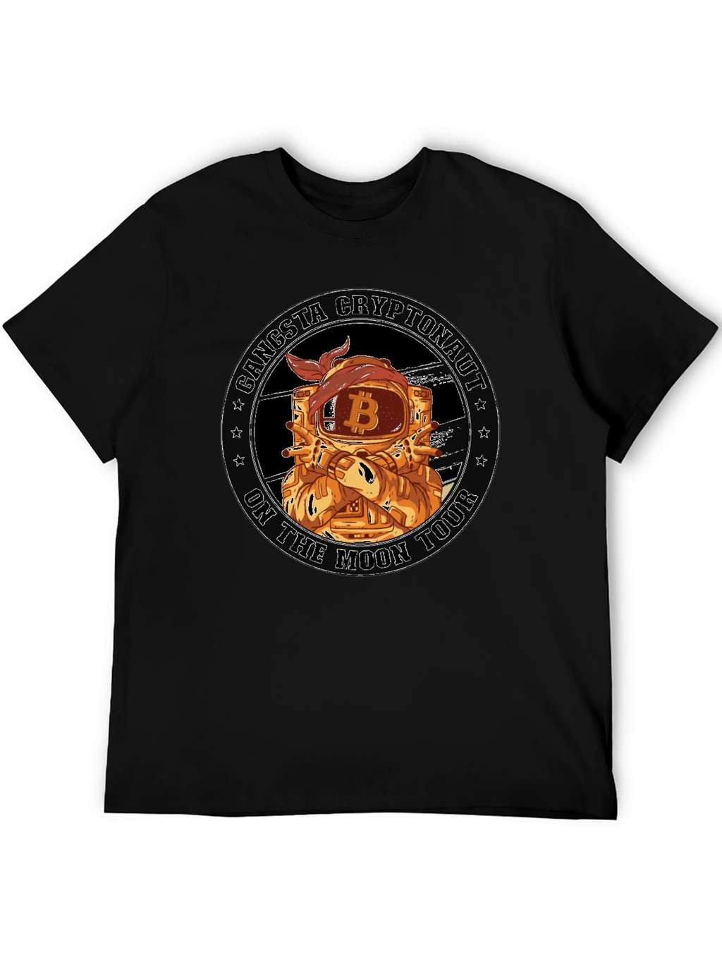 Gangsta Cryptonaut Bitcoin T-Shirt