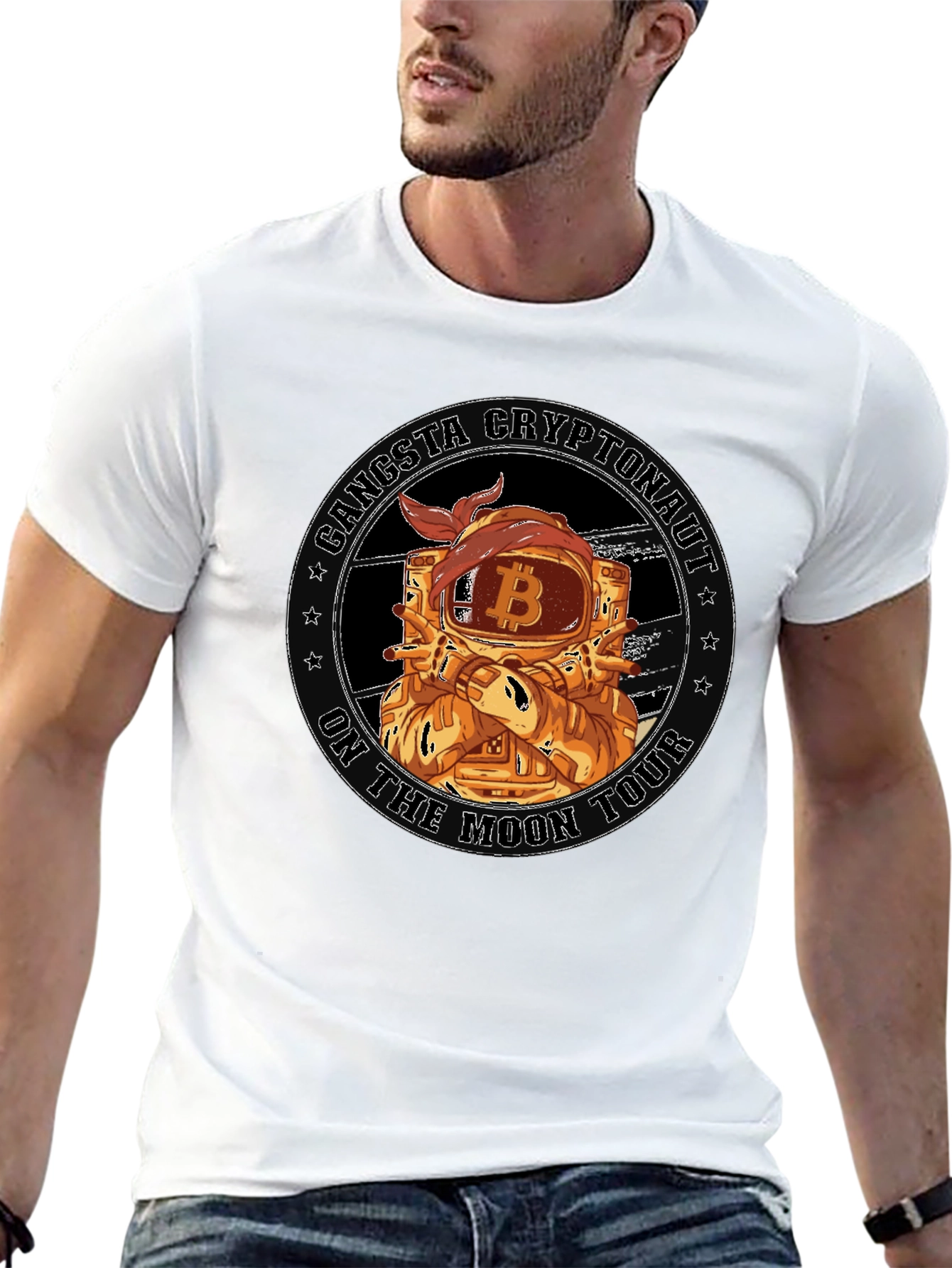 Gangsta Cryptonaut Bitcoin T-Shirt