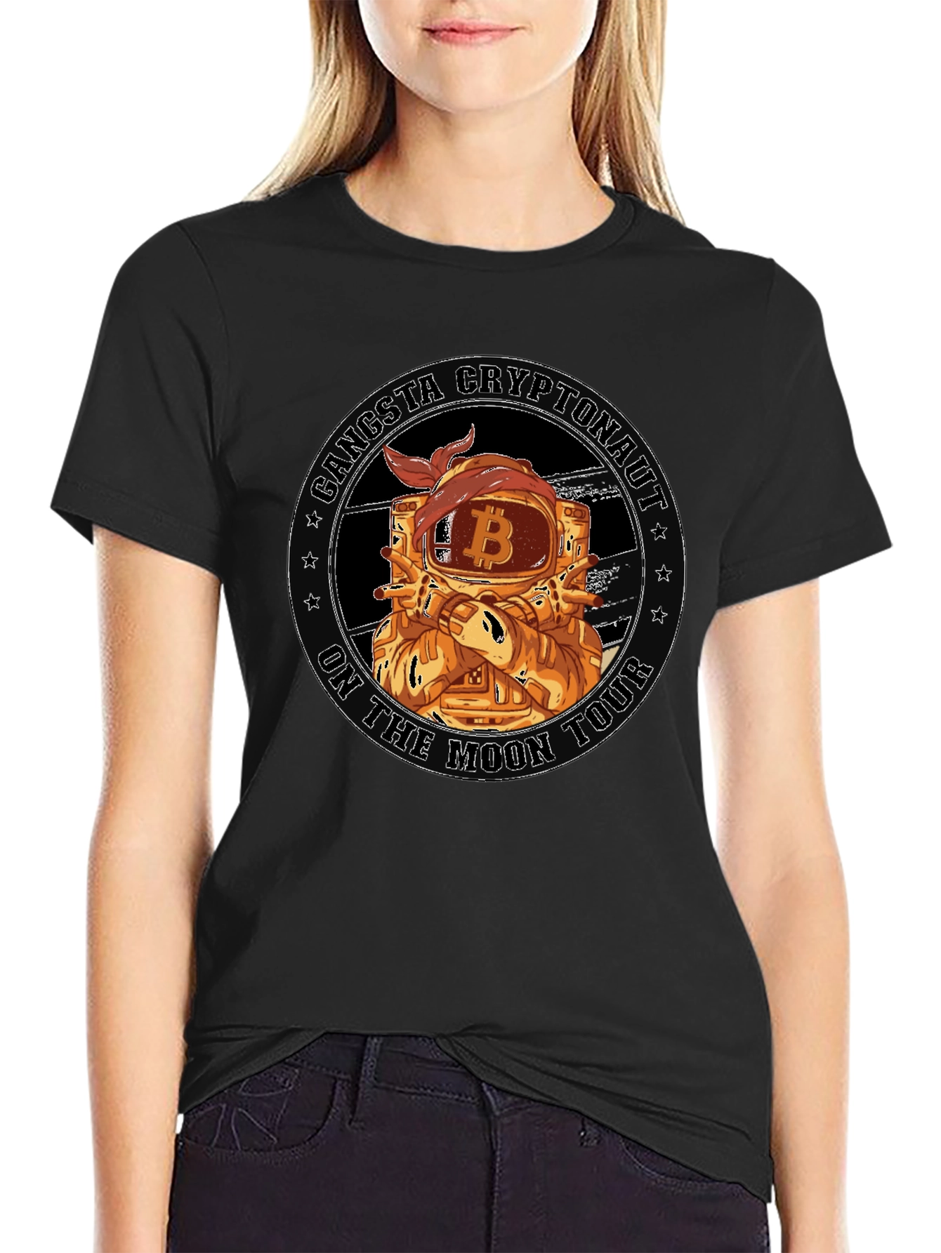 Gangsta Cryptonaut Bitcoin T-Shirt