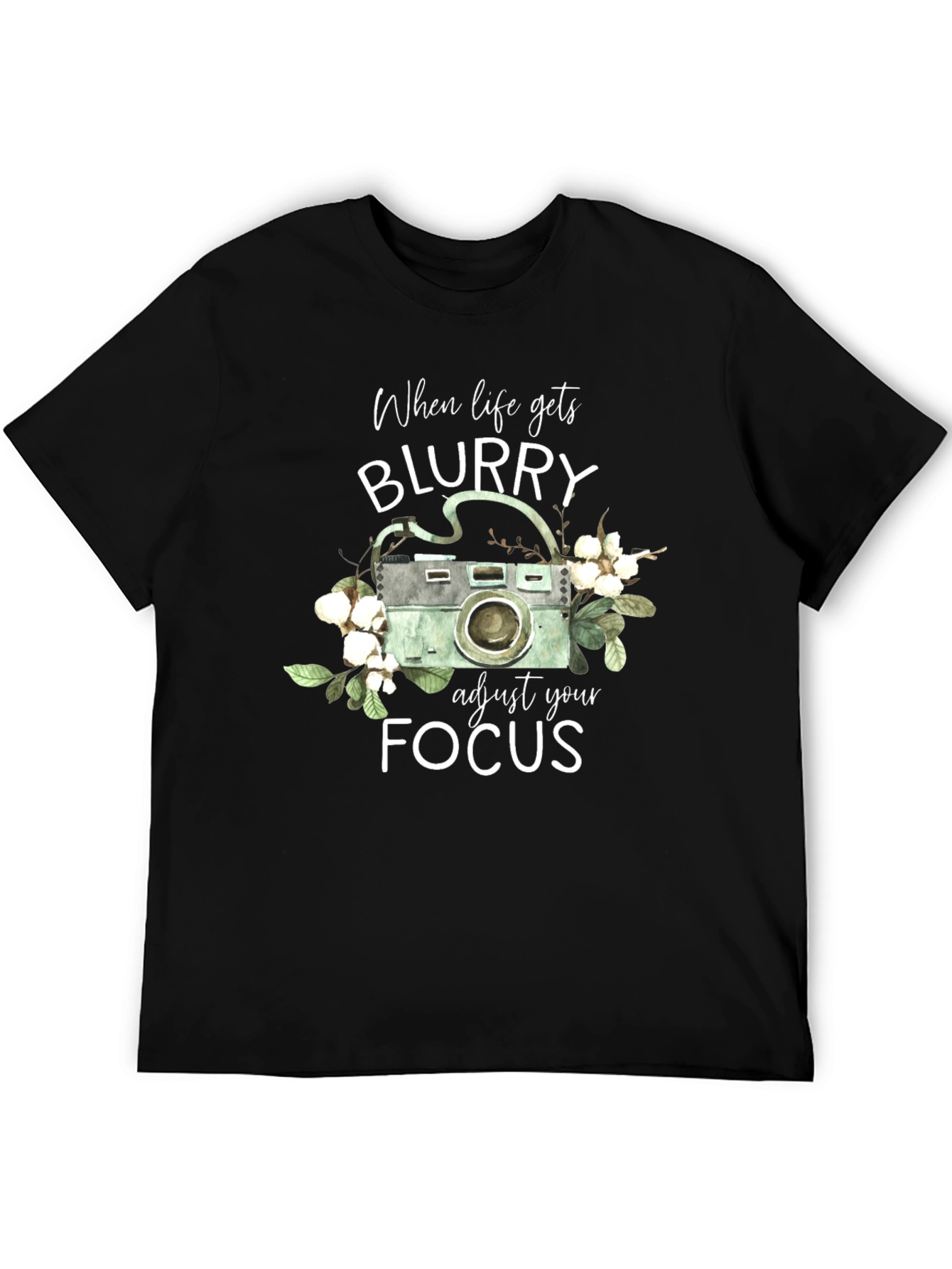 Blurry Focus Camera Graphic T-Shirt