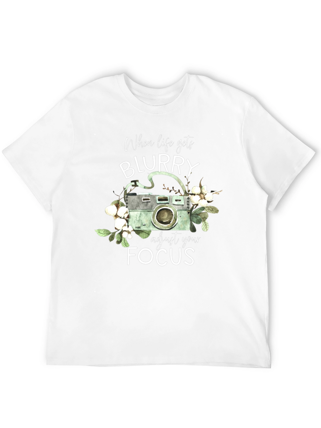 Blurry Focus Camera Graphic T-Shirt