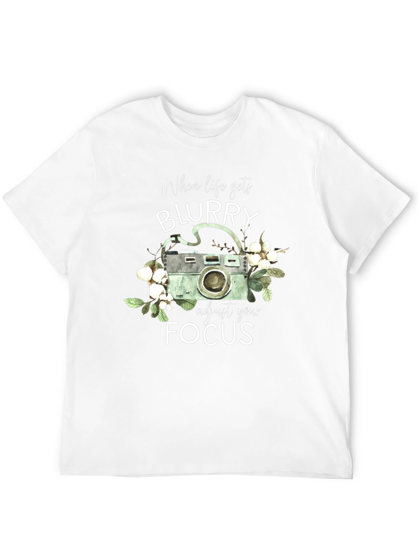 Blurry Focus Camera Graphic T-Shirt