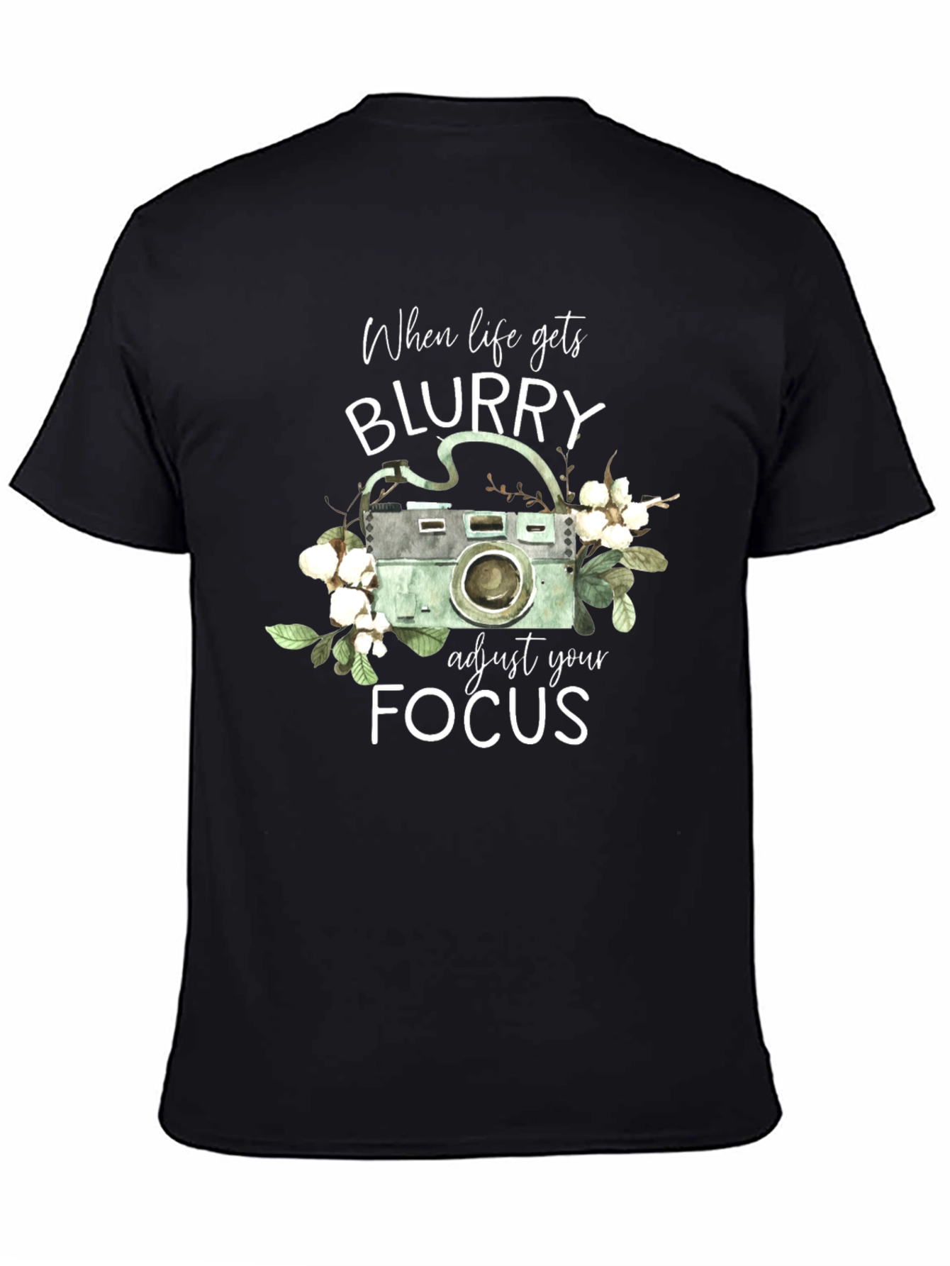 Blurry Focus Camera Graphic T-Shirt