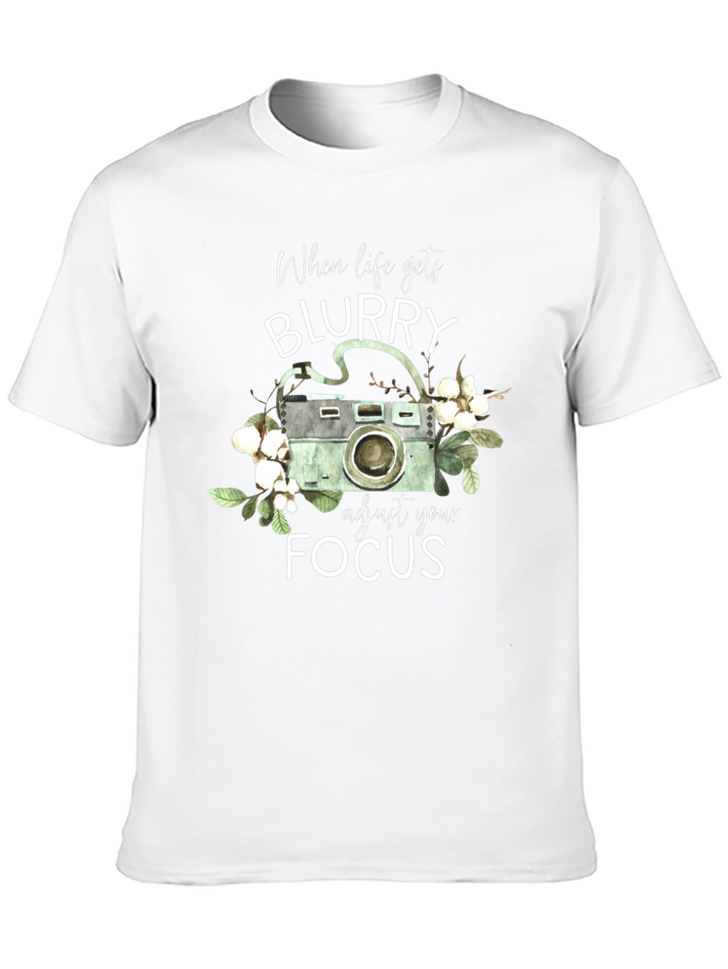 Blurry Focus Camera Graphic T-Shirt