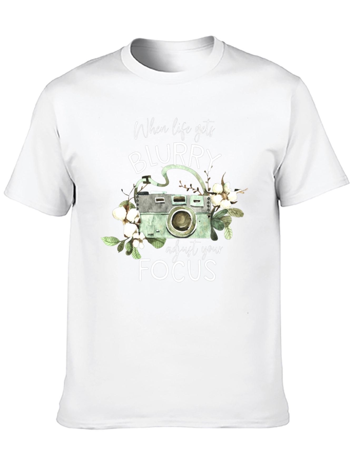 Blurry Focus Camera Graphic T-Shirt