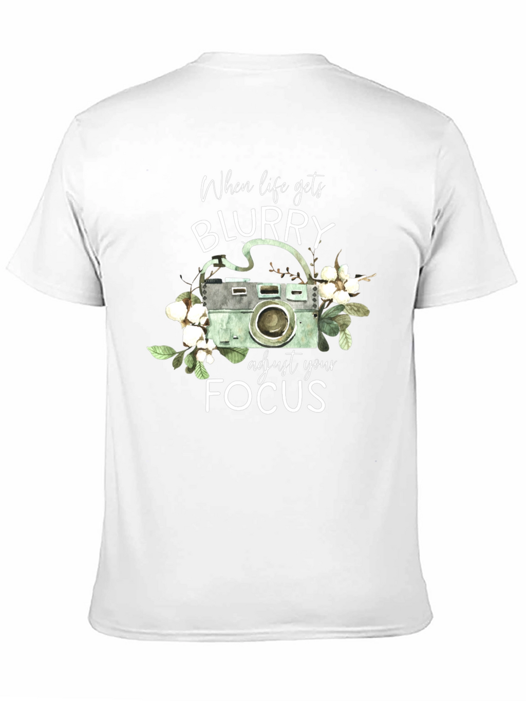 Blurry Focus Camera Graphic T-Shirt