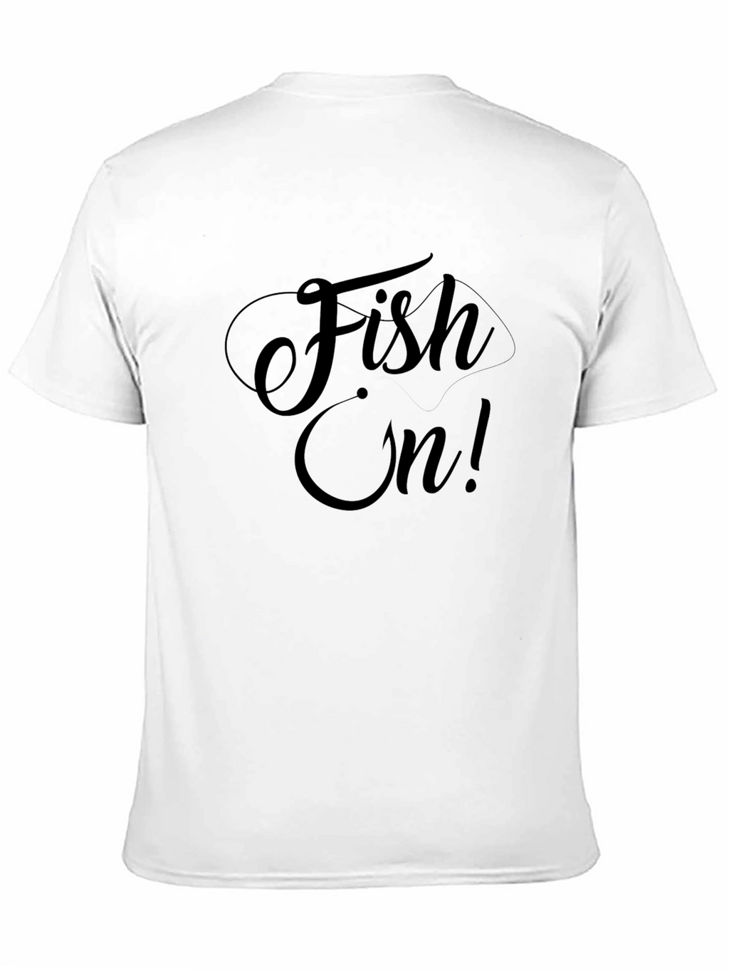 Fish On! Mens Black Graphic T-Shirt