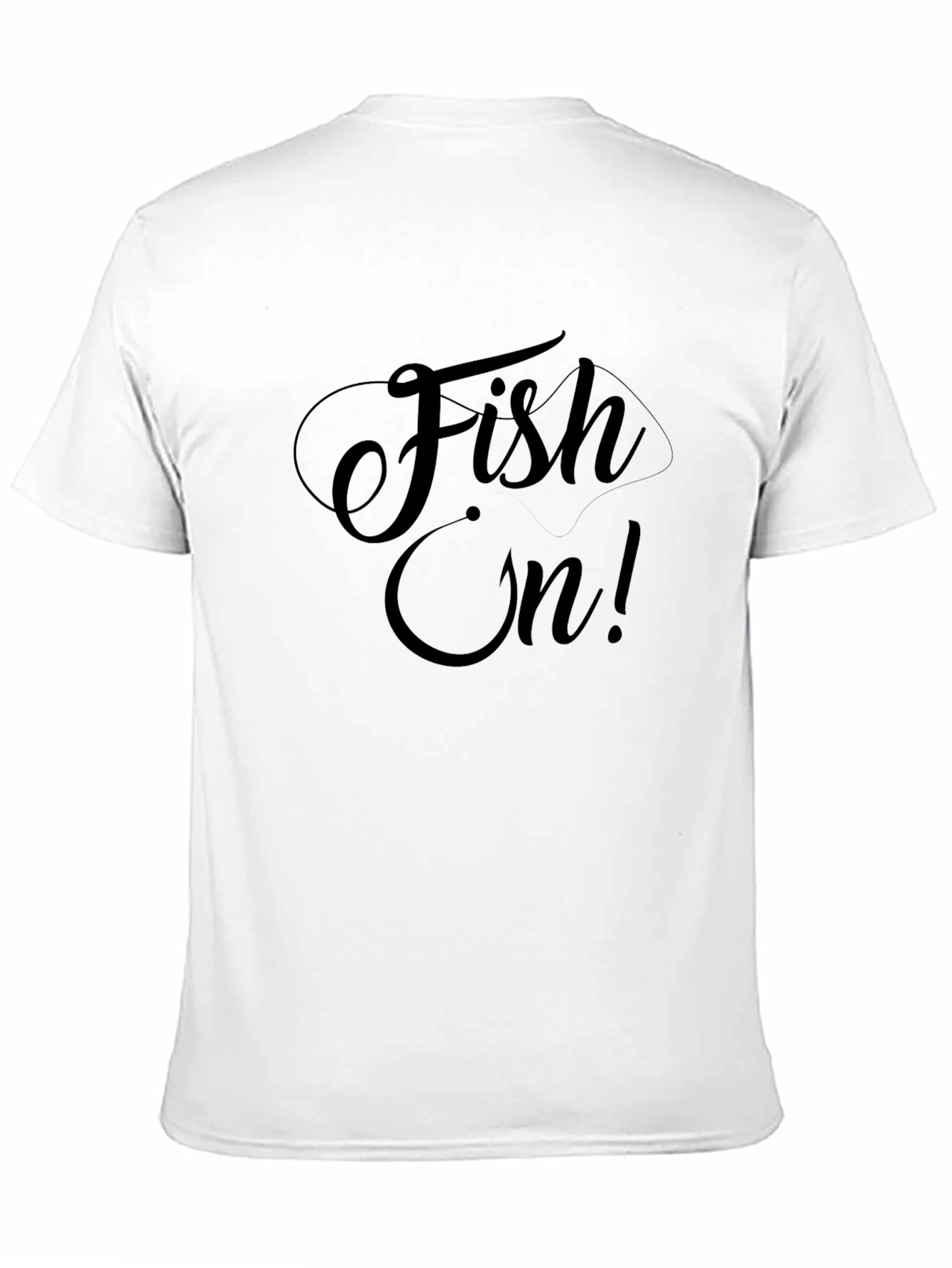 Fish On! Mens Black Graphic T-Shirt