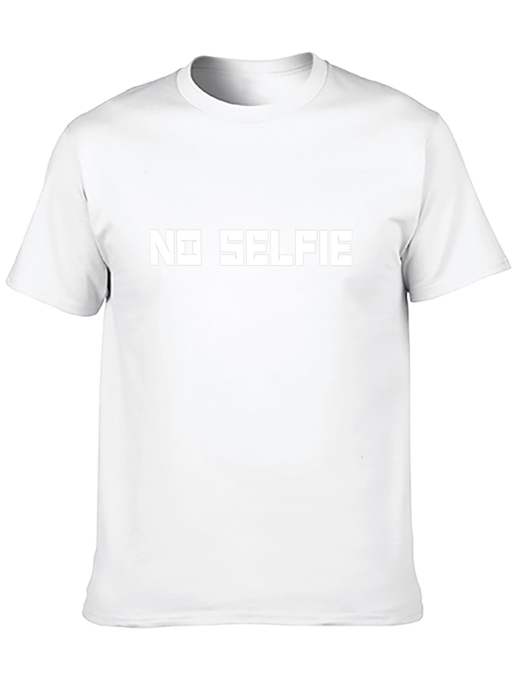 No Selfie Graphic T-Shirt - Bold Statement Tee