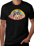 California Cat Peace Sign T-Shirt