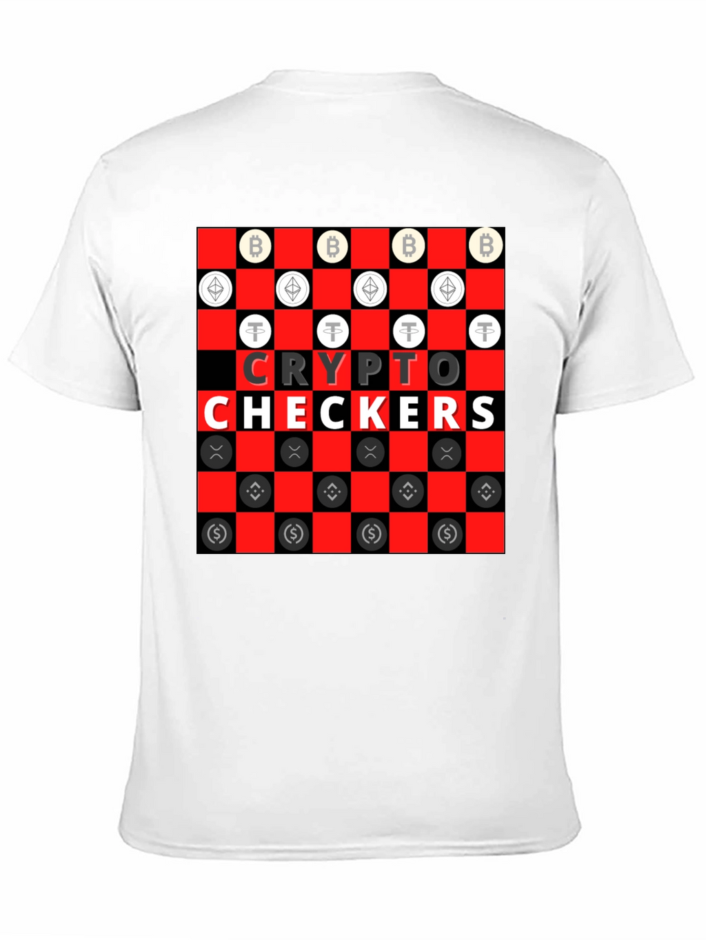 Crypto Checkers Graphic T-Shirt