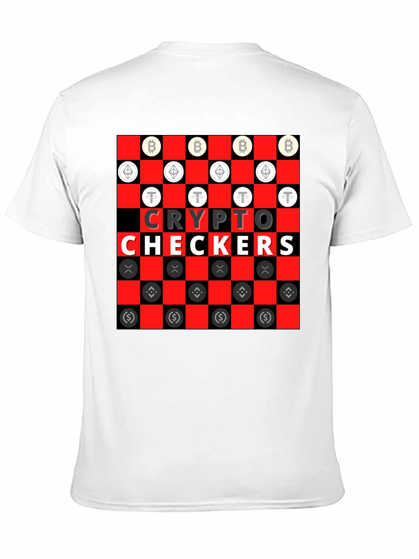 Crypto Checkers Graphic T-Shirt