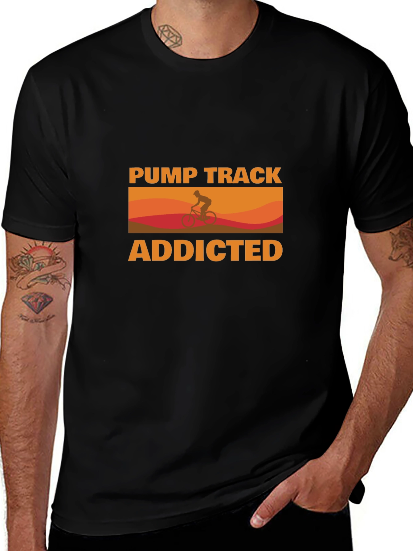 Pump Track Addicted Graphic T-Shirt