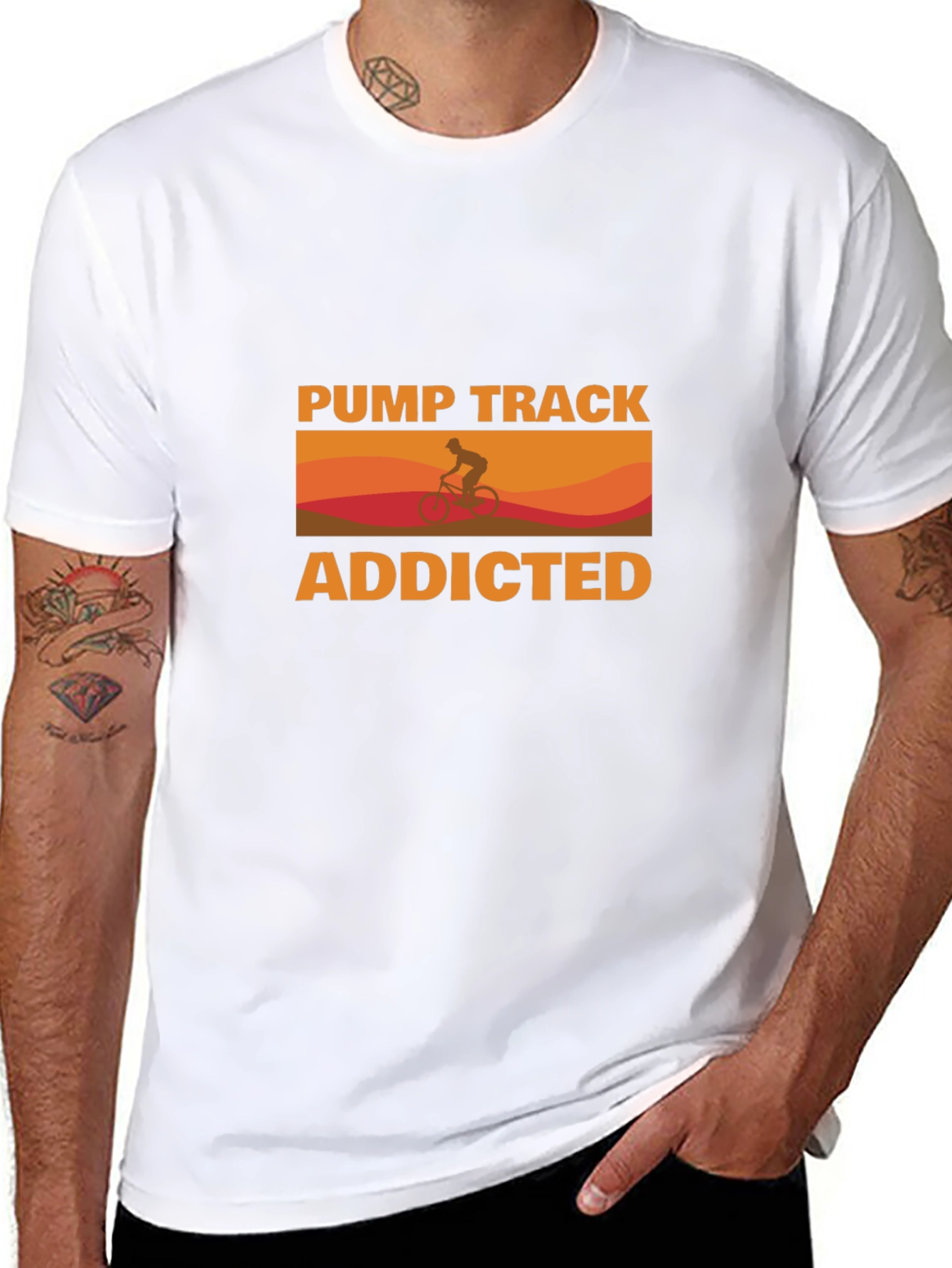 Pump Track Addicted Graphic T-Shirt