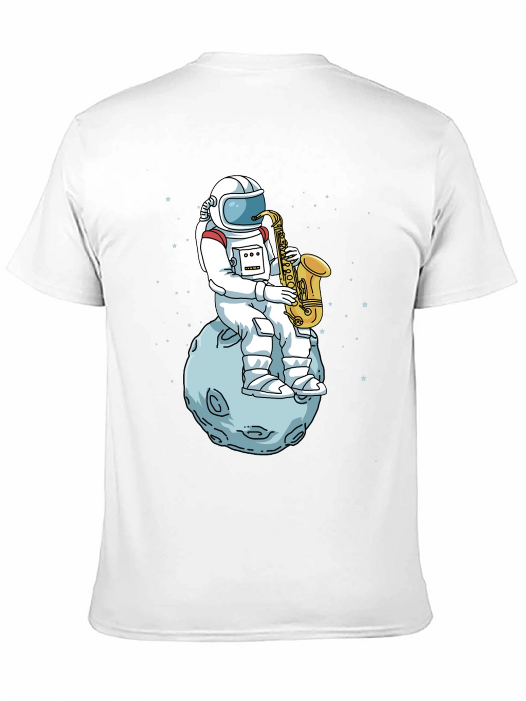 Astronaut Saxophone T-Shirt - Space Musician Tee