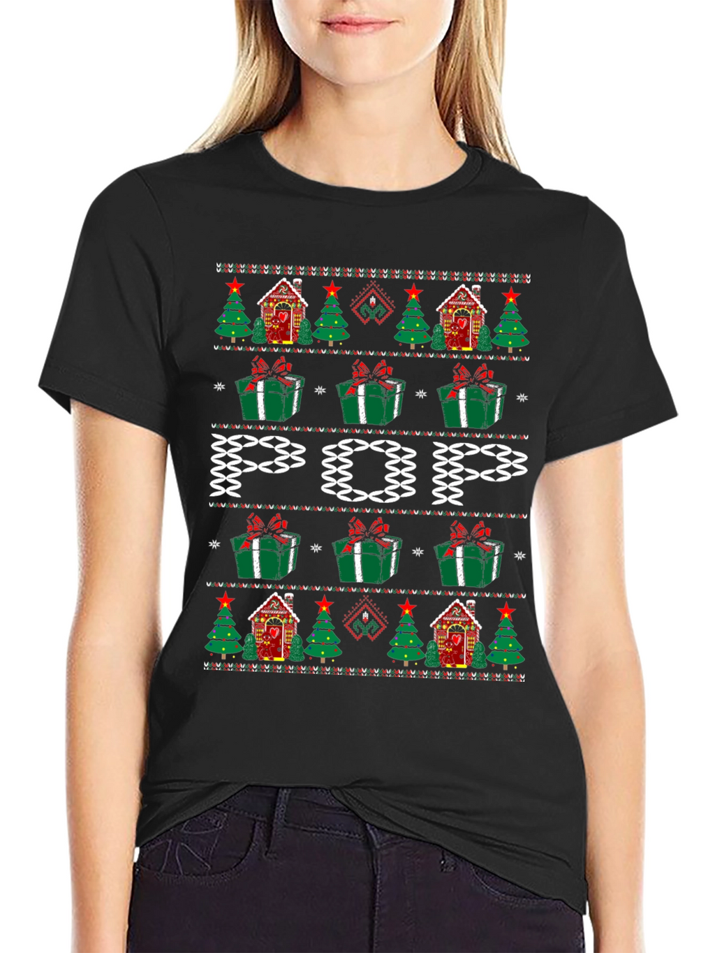 Festive POP Ugly Christmas Sweater T-Shirt