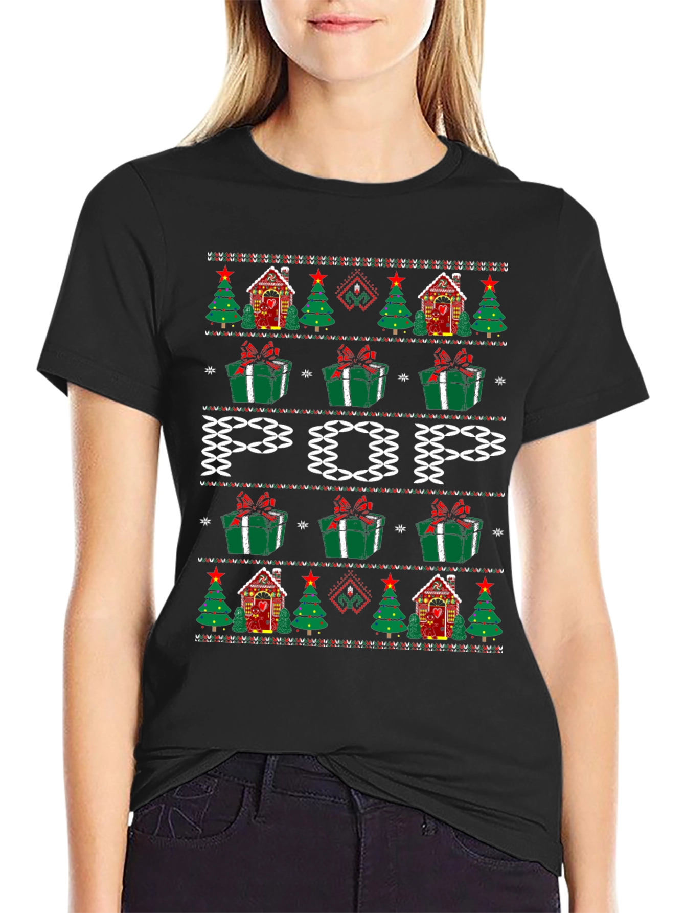 Festive POP Ugly Christmas Sweater T-Shirt
