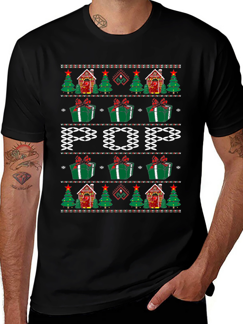 Festive POP Ugly Christmas Sweater T-Shirt
