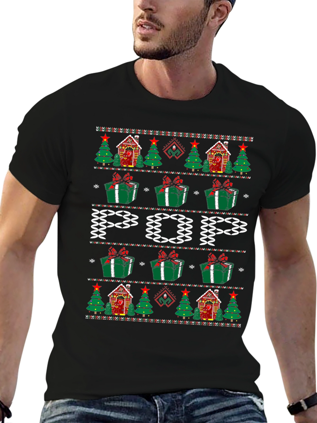 Festive POP Ugly Christmas Sweater T-Shirt