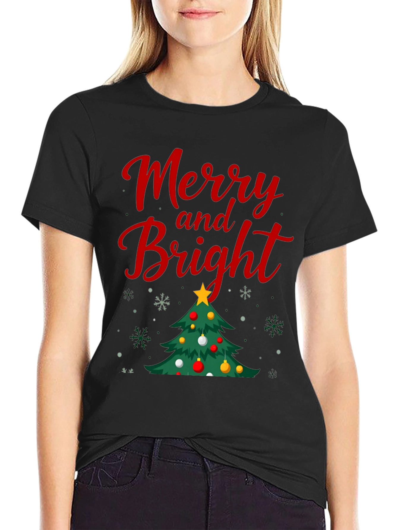 Merry and Bright Christmas T-Shirt