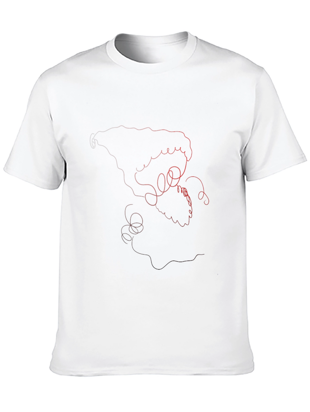 Abstract Line Art Graphic Tee - Stylish Casual Wear