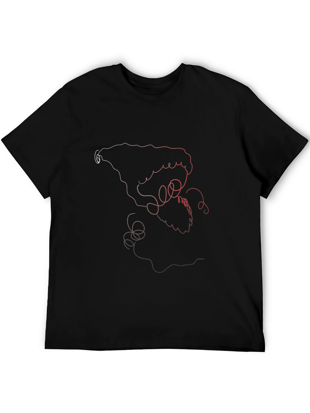 Abstract Line Art Graphic Tee - Stylish Casual Wear