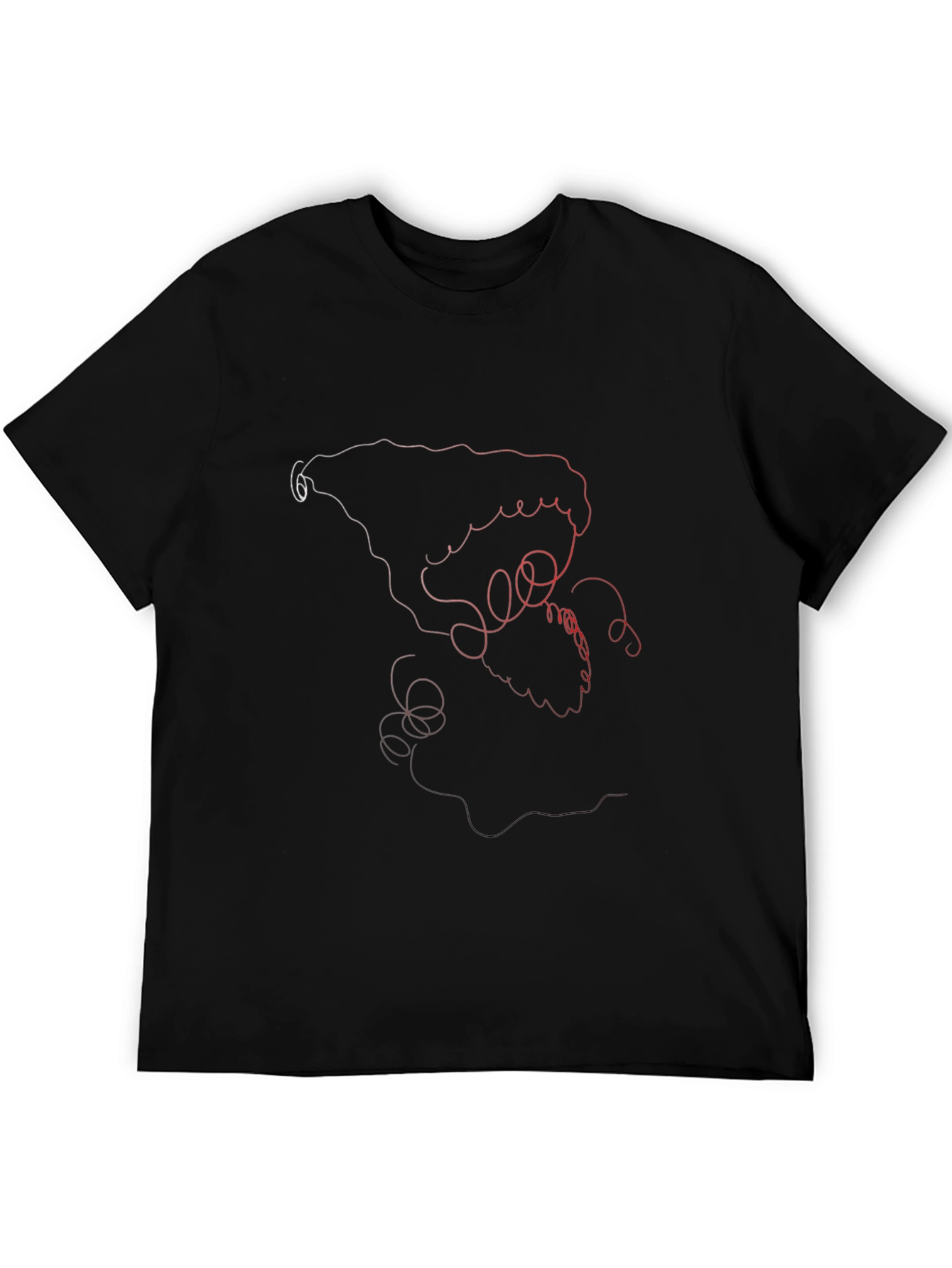 Abstract Line Art Graphic Tee - Stylish Casual Wear