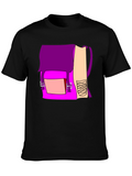 Backpack Graphic Black T-Shirt