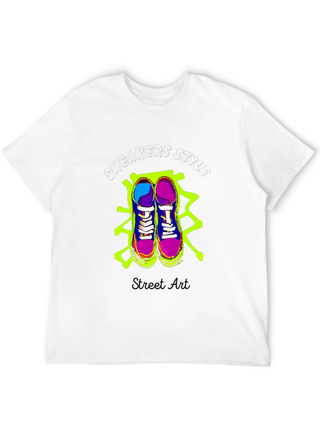 Sneakers Style Street Art Graphic Tee