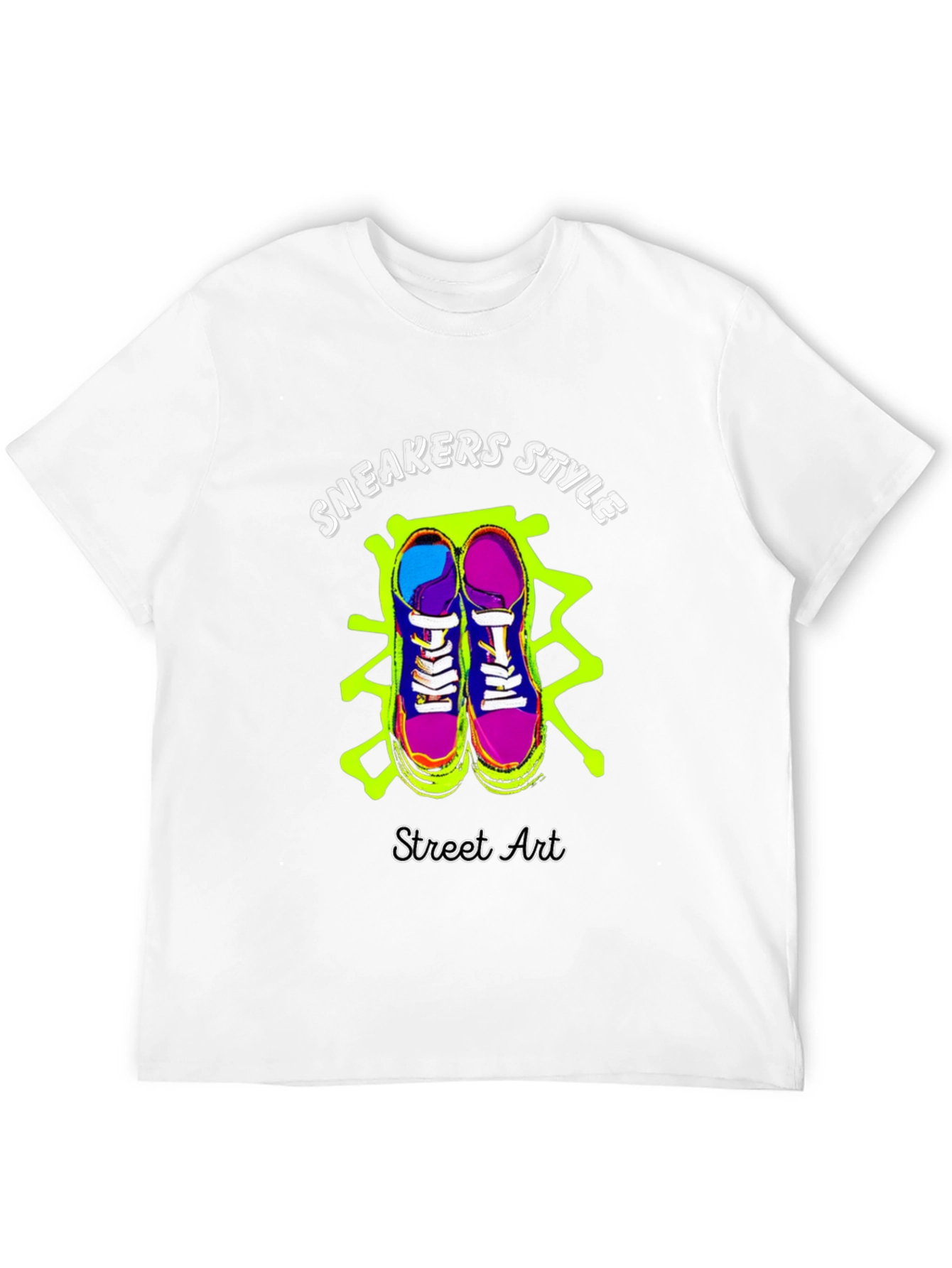 Sneakers Style Street Art Graphic Tee