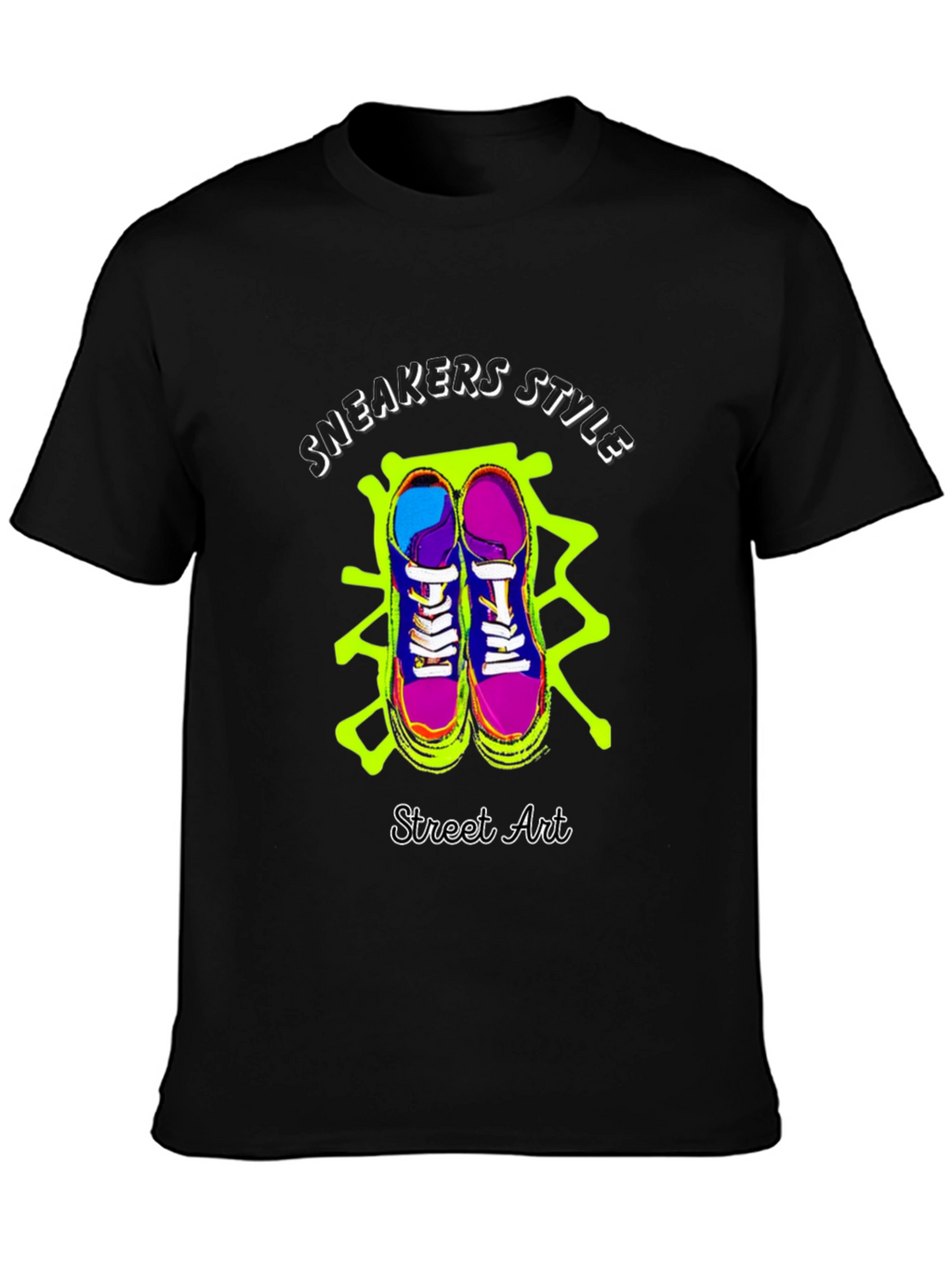 Sneakers Style Street Art Graphic Tee