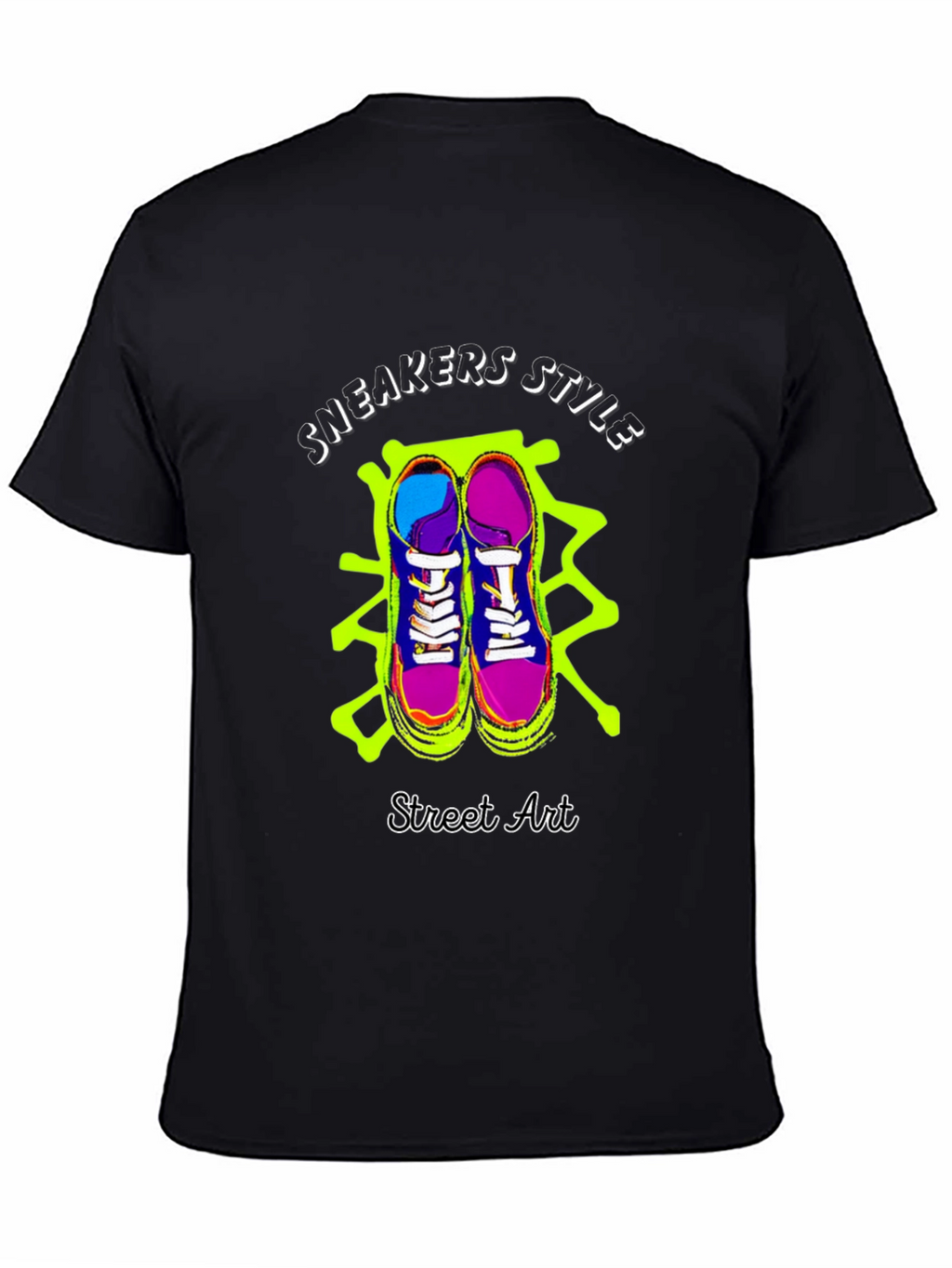 Sneakers Style Street Art Graphic Tee