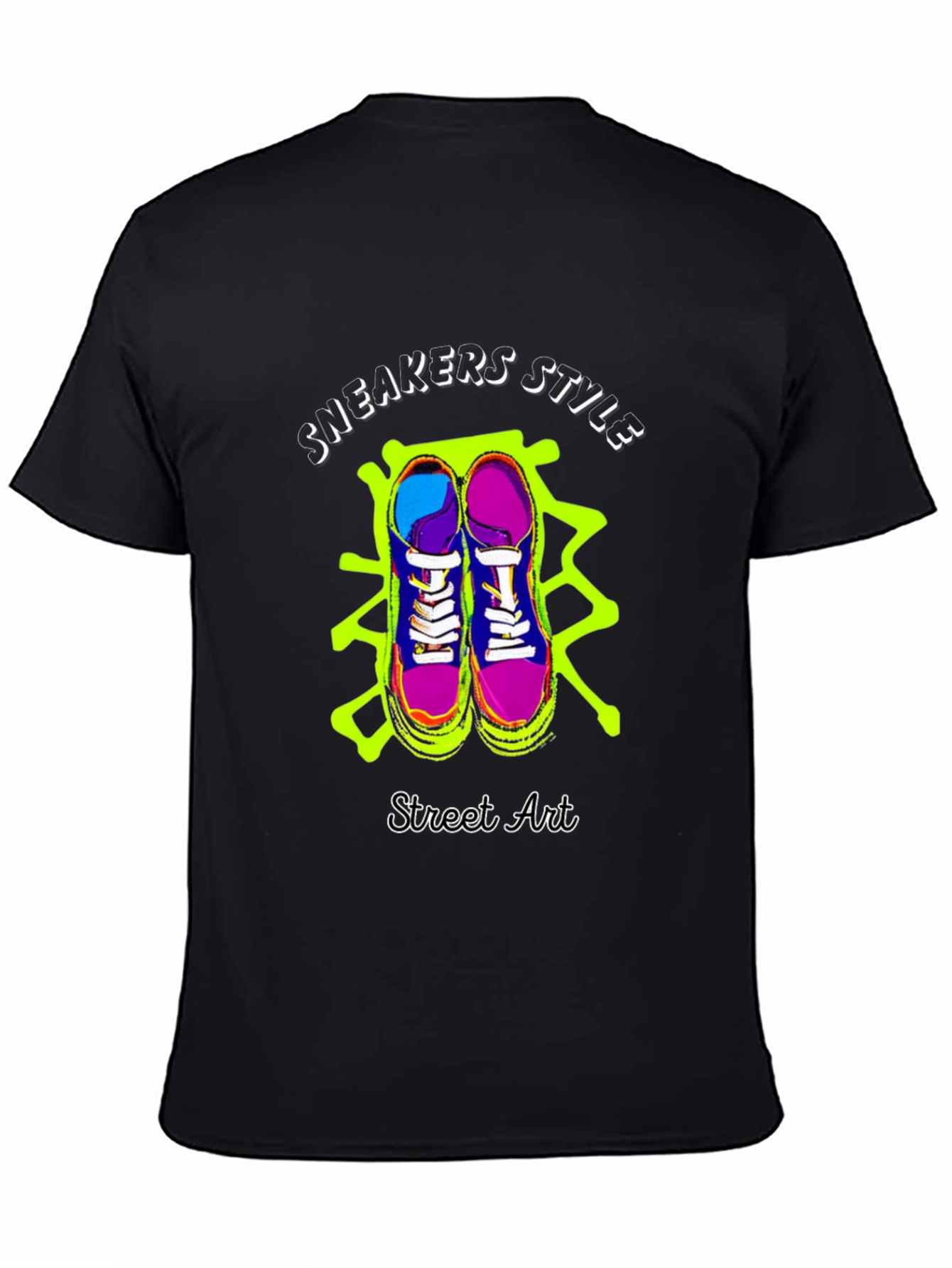 Sneakers Style Street Art Graphic Tee